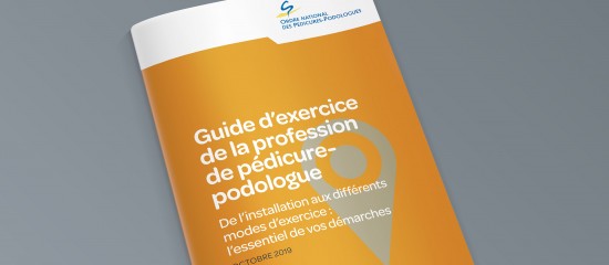 L’Ordre des pédicures-podologues propose sur son site internet un guide d’exercice de la profession. Téléchargeable gratuitement, ce document présente les différentes étapes liées à l’exercice professionnel pour accompagner le praticien dans son activité.