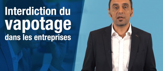 À compter d’octobre prochain, la cigarette électronique sera interdite dans certains lieux de travail.