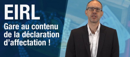 L’entrepreneur qui adopte le statut d’entrepreneur individuel à responsabilité limitée doit mentionner les éléments affectés à son activité professionnelle dans sa déclaration d’affectation.